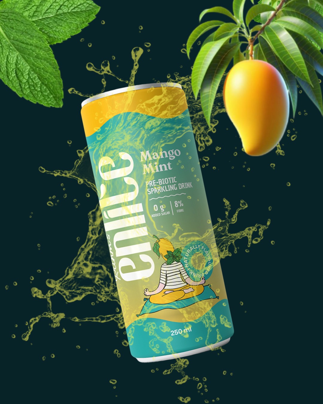 🥭 Mango Mint – "Tropical Cool, Zero Sugar."